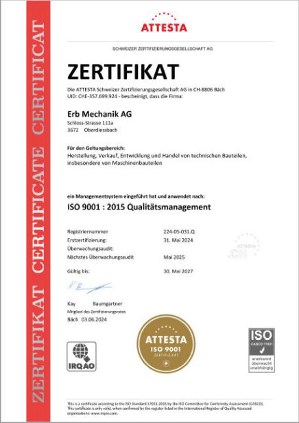 ISO 9001:2015 Qualitätsmanagent